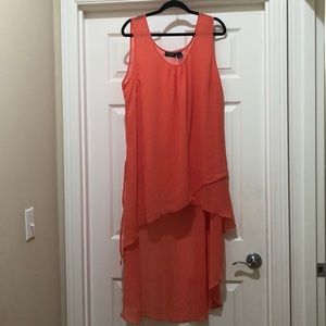 NWOT Mileage High Low Salmon color Top Size 3X